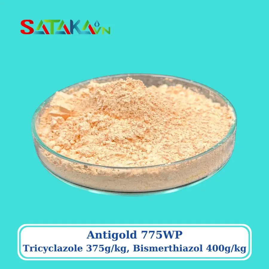 Antigold 775WP Tricyclazole 375g/kg, Bismerthiazol 400g/kg